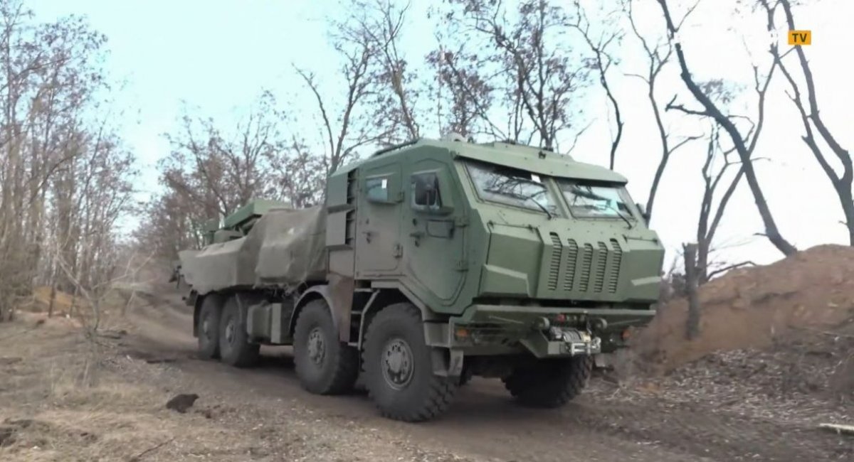 2S22 Bohdana self-propelled artillery system in the Ukrainian forces