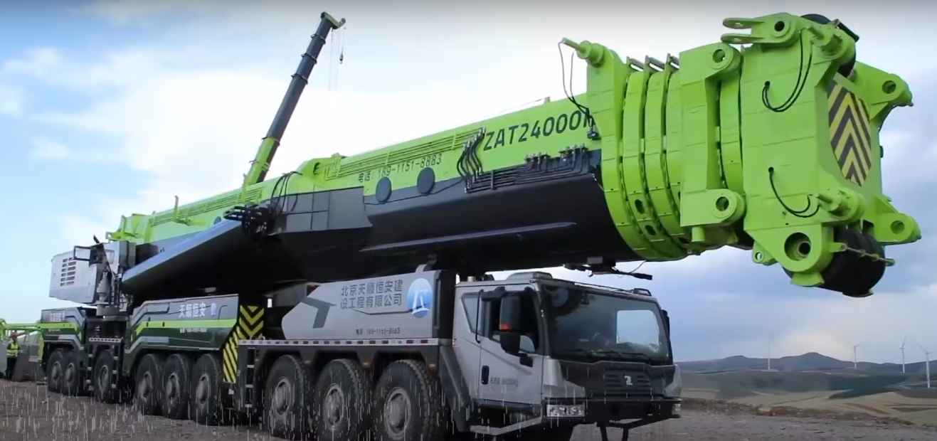 The Zoomlion ZAT 24000H crane Defense Express Satellite Deception: China Disguises Nuclear ICBM Launchers as Construction Cranes