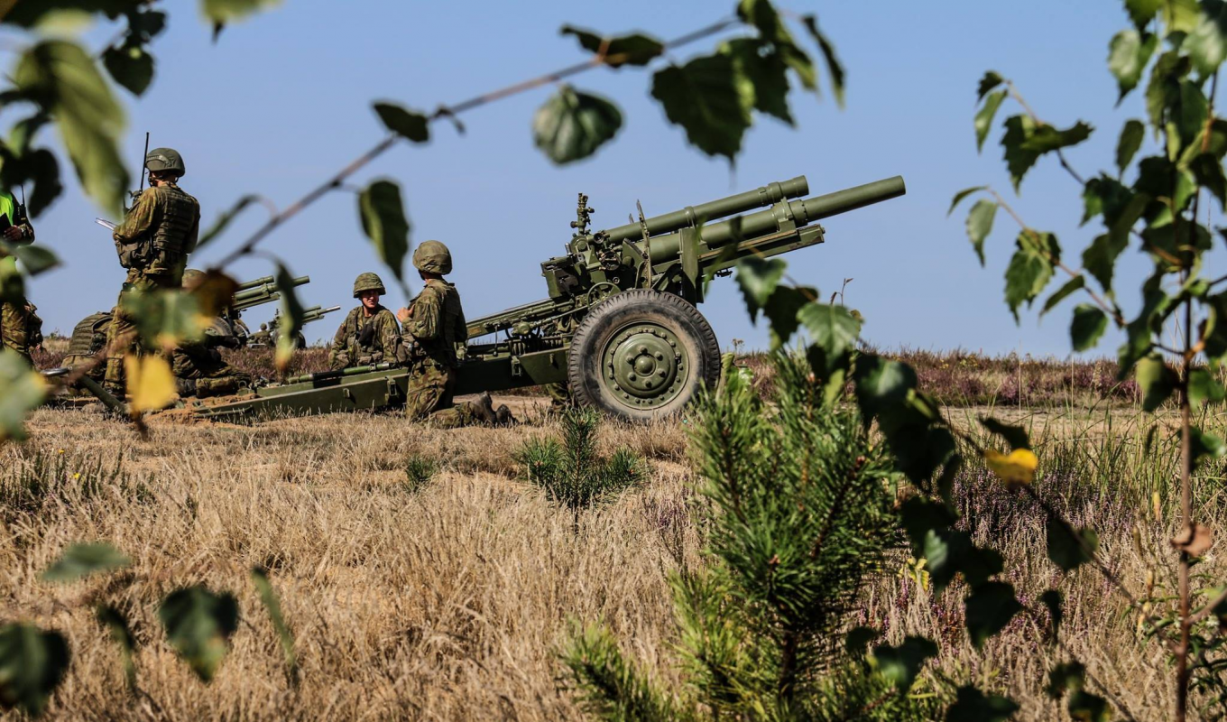 M101 howitzer of the Lithuanian Army