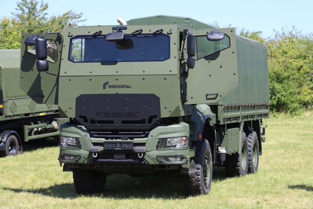 Could Rheinmetall's New TGS-MIL Protected Truck Become the Next Platform for Ukraine's 2S22 Bogdana Howitzer?, RMMV TGS-MIL Protected truck from Rheinmetall