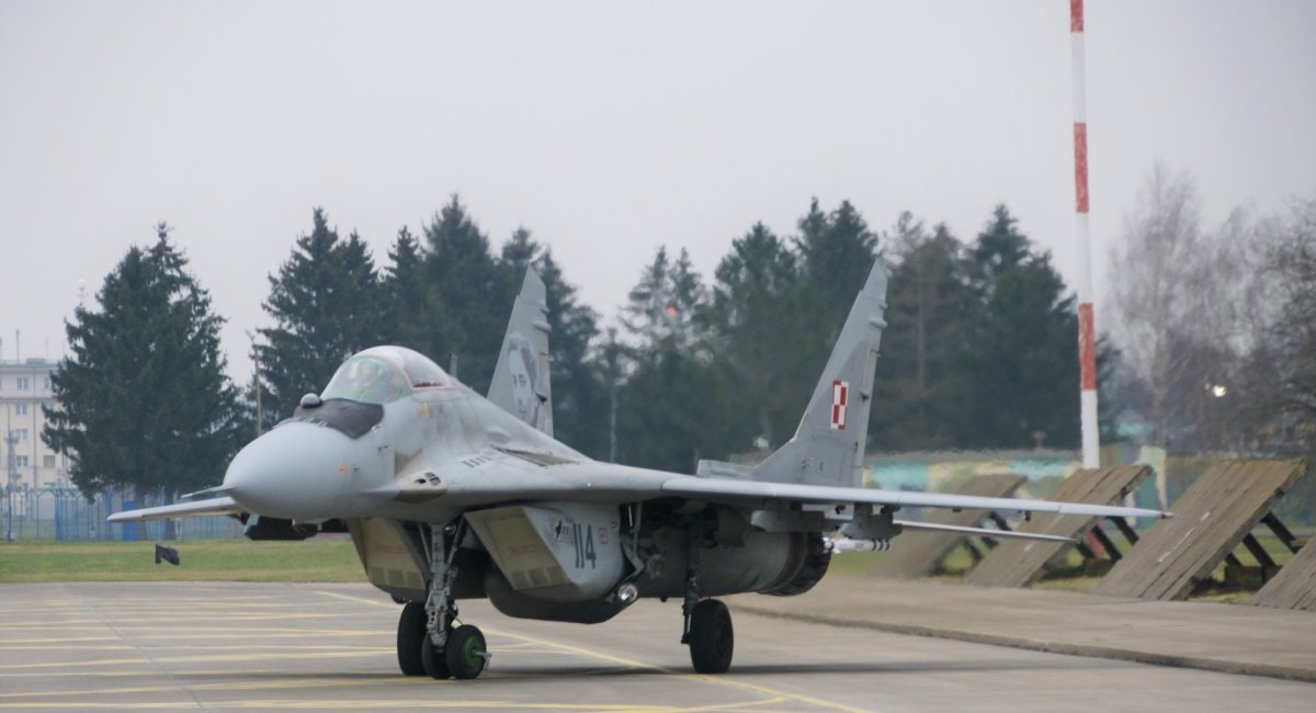 The MiG-29s Poland received from Germany are stationed at the 22nd Air Base in Malbork, February 2023