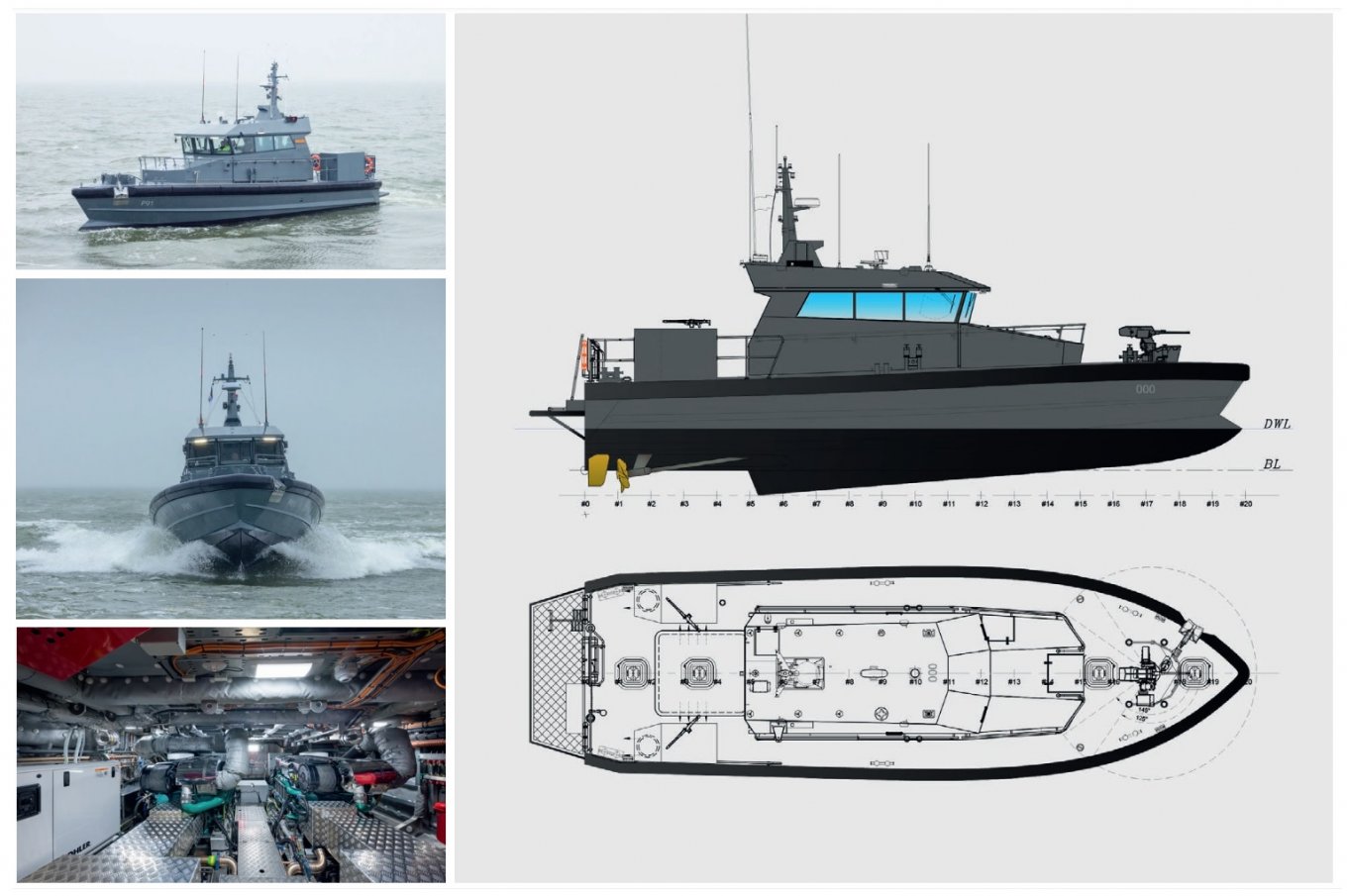 From NAVY18 WP product brochure / Defense Express / Former Estonian NAVY 18 WP Ships Headed Out for The First Combat Duty in Ukrainian Navy (Video)