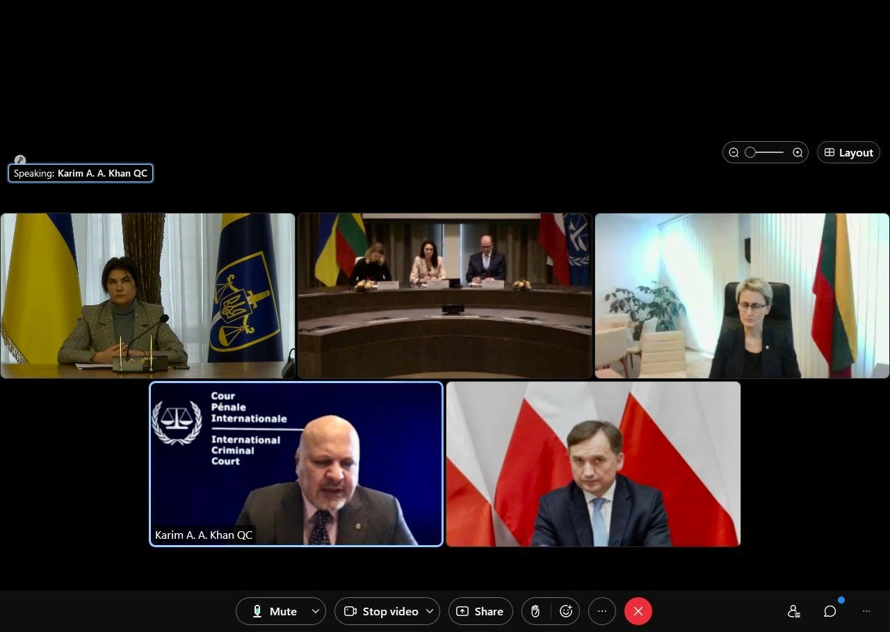 Defense Exress / The joint online meeting of the members of the Joint Investigation Team with ICC Gen. Prosecutor's Office / ICC Office of the Prosecutor Will Investigate Russian War Crimes in Ukraine