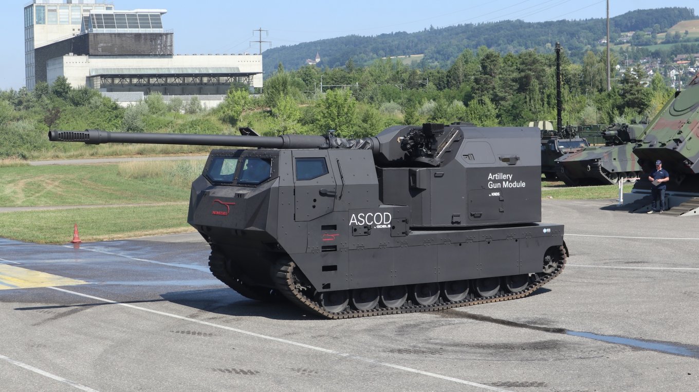 Nemesis self-propelled gun combines the Artillery Gun Module from the RCH 155 and the ASCOD infantry fighting vehicle chassis / Defense Express / Bohdana Howitzer to Get a Barrel Trim to 39 Calibers — Will It Replace M777, M109, 2S3 Akatsiya in Ukrainian Army?