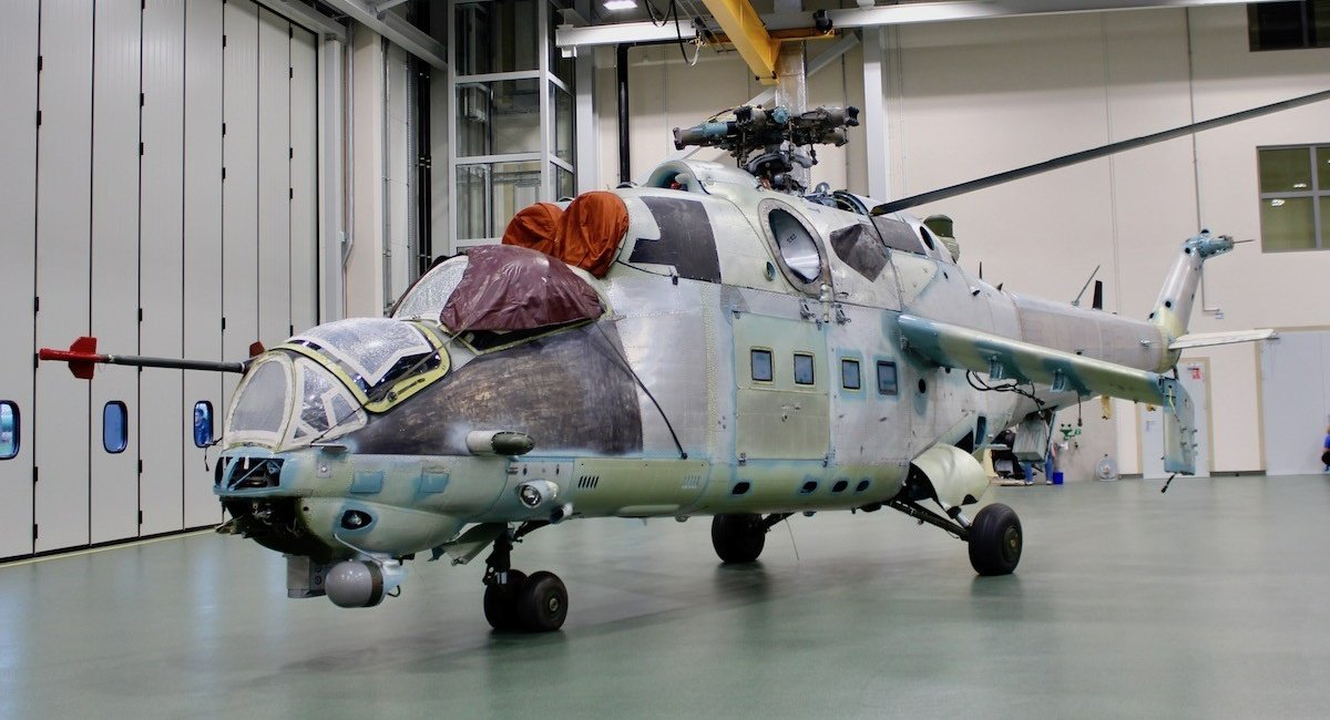 Polish Mi-24 undergoing modernization