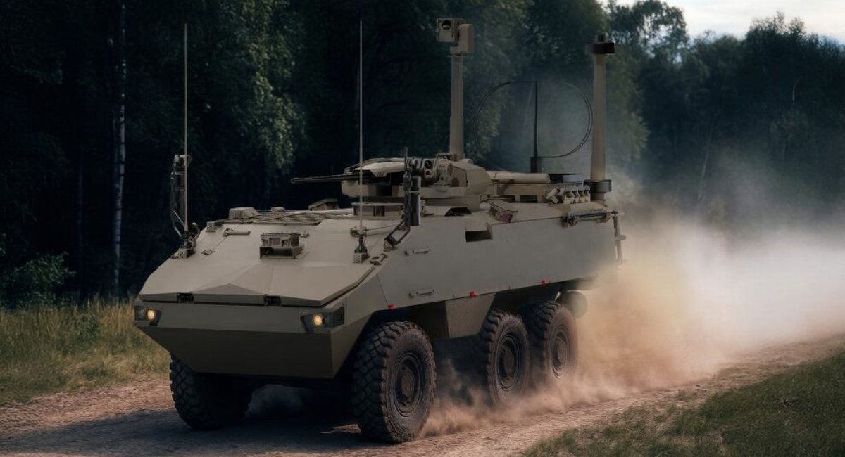 Render of Luchs 2 reconnaissance vehicle on Piranha V by GDELS