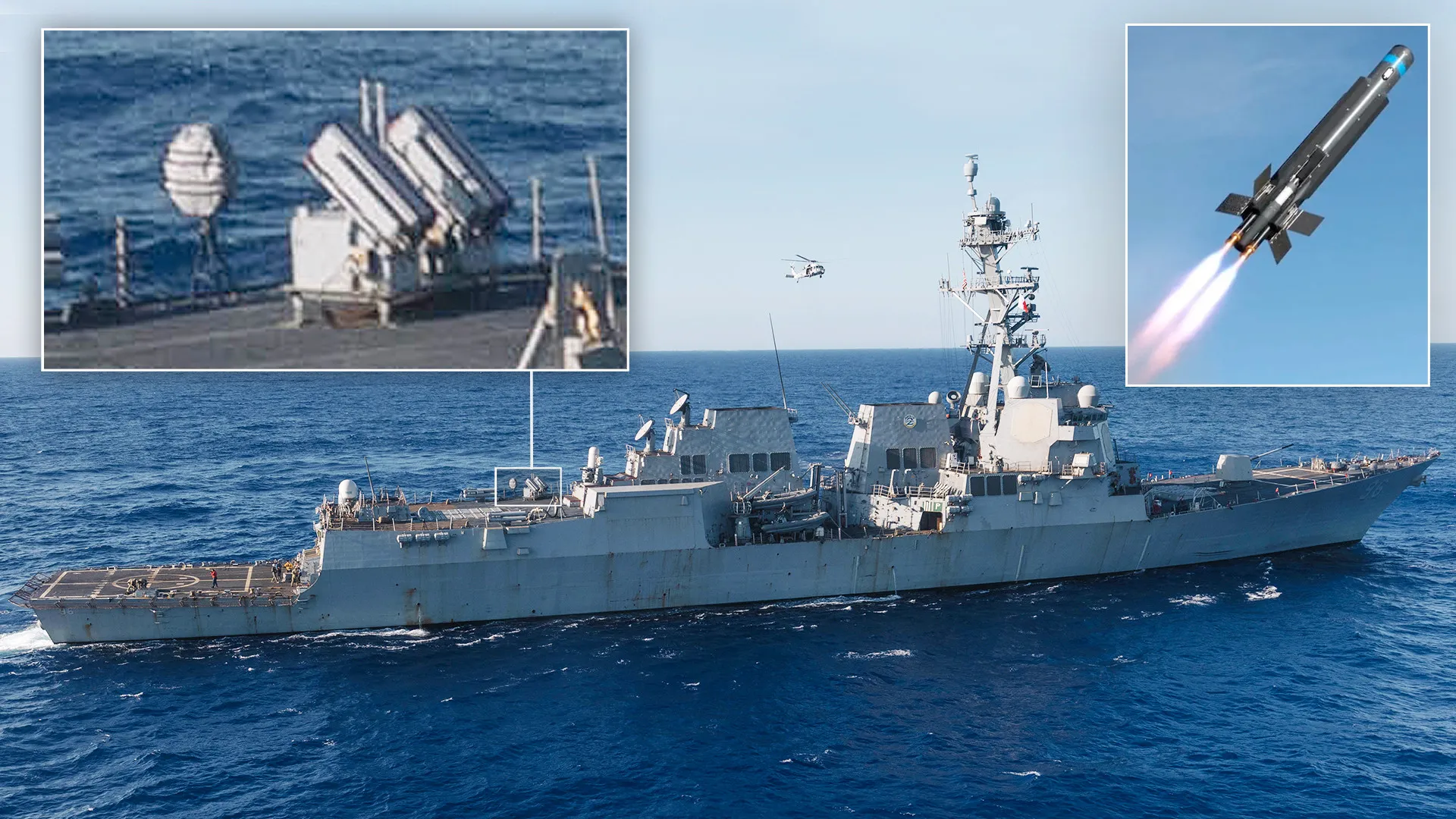 Coyote Block 2 launcher on a destroyer