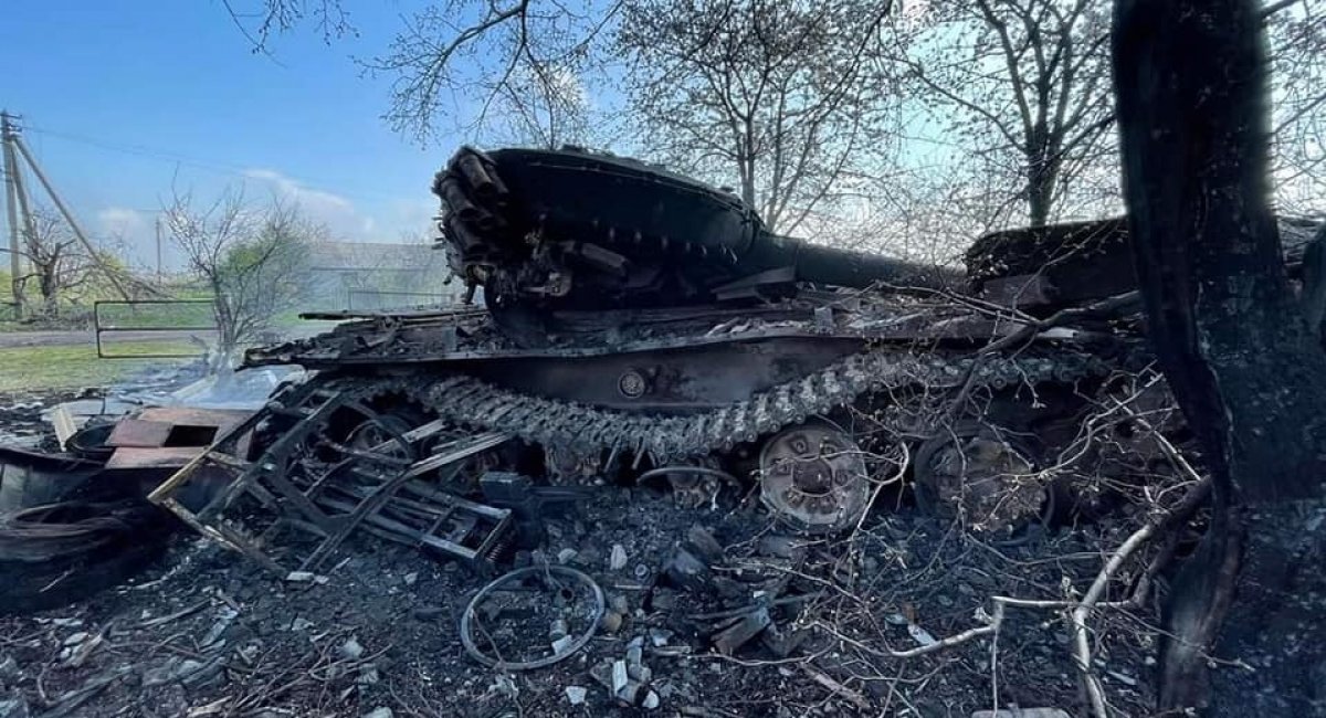 Russian tank T-72, that was destroyed by Ukrainian troops, Ukraine’s General Staff Operational Report: Enemy GreatestActivity and Losses are Observed in the Slobozhansky and Donetsk Directions Defense Express