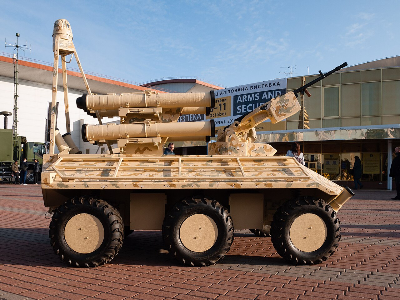 Phantom unmanned ground vehicle armed with the Barrier ATGM