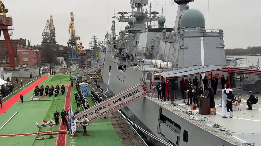 russia Tests Project 11356 Frigate for India, Same Type Fires Kalibr Missiles at Ukraine, Defense Express