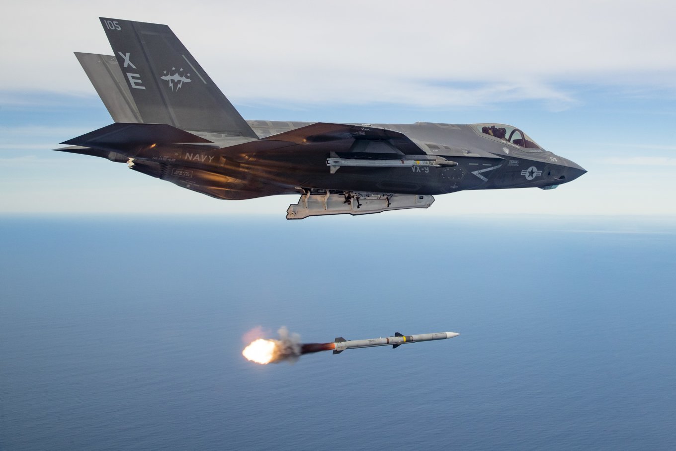 AIM-120 launch from F-35