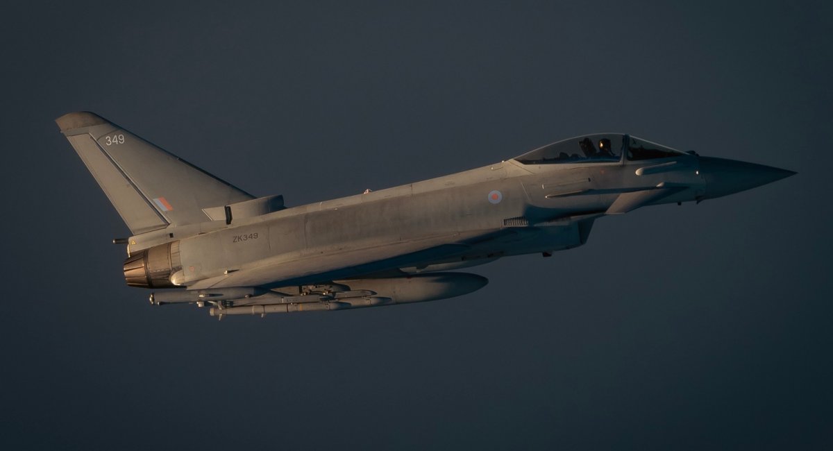 Royal Air Force Typhoon jet Defense Express UK Defense Intelligence: U.S. Uses British Bases Against Iranian Missile Threat as RAF Typhoon and F-35 Patrol Jordan, Qatar and Cyprus and Merlin Helicopter Deploys