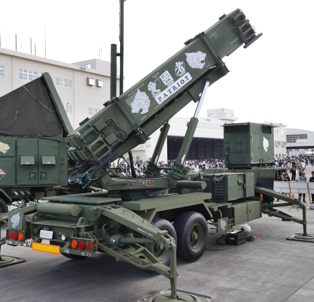 A PAC-3 surface-to-air guided missile at the Air Self-Defense Force's Naha Air Base in December, Defense Express