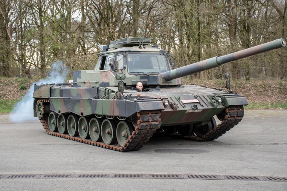 One of the former Dutch Leopard 2A6NL remade into a training vehicle in the German Bundeswehr, 2017