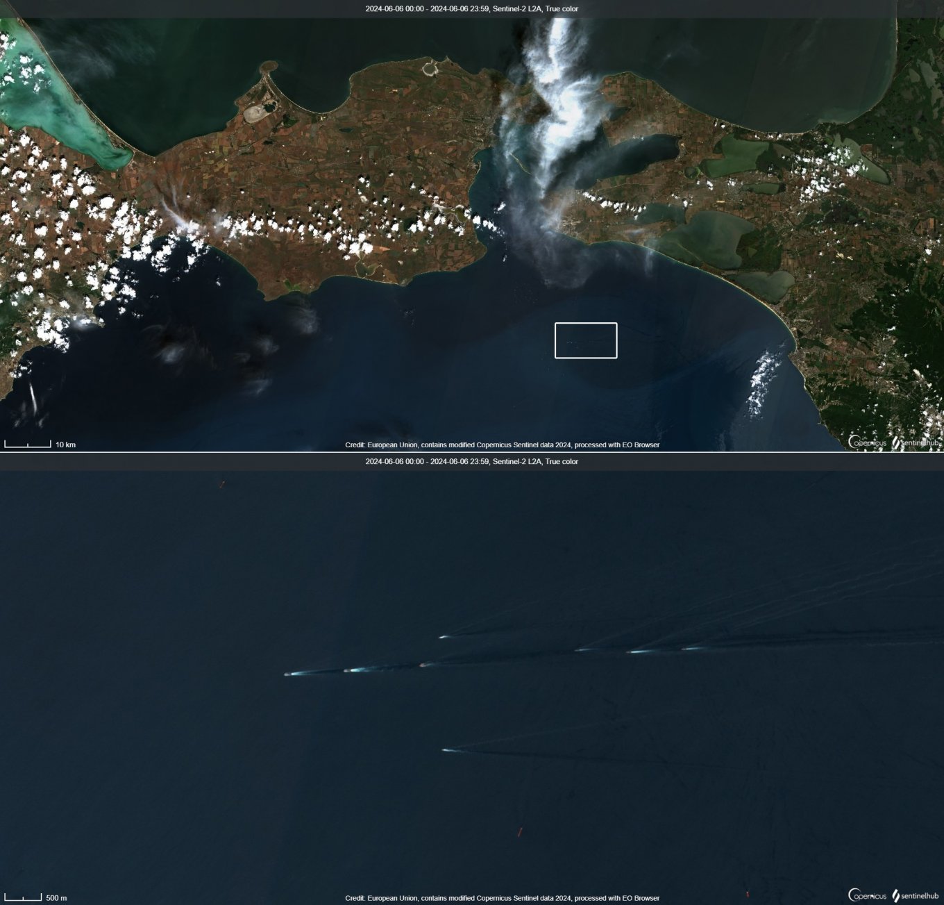 russian ships move out from Novorossiysk with an unknown purpose / Defense Express / Not a Retreat But a Change of Tactics: russia Explains Relocation of Warships Further in the Sea of Azov