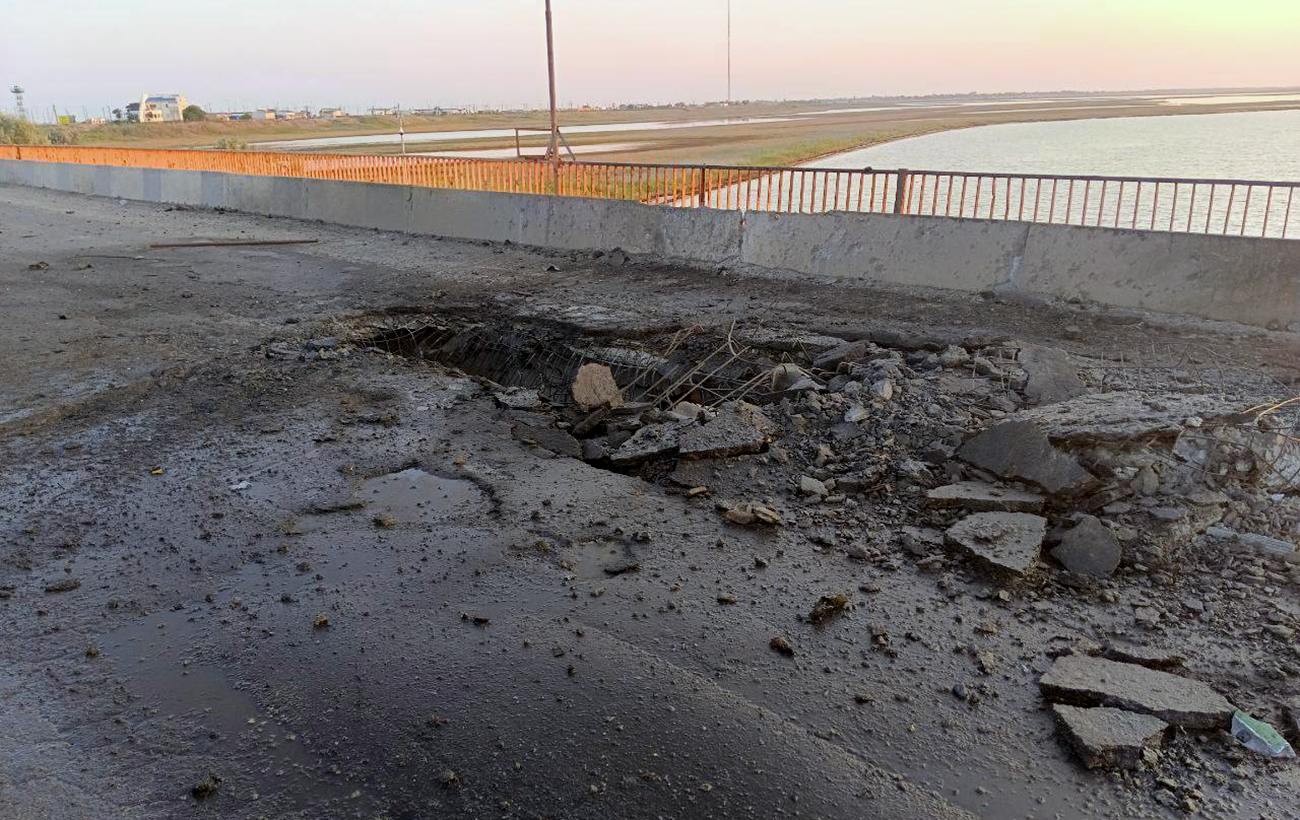 Chonhar Bridge to Occupied Crimea Knocked Out by Ukraine, Disrupting Supply Lines to russian Forces on the Peninsula