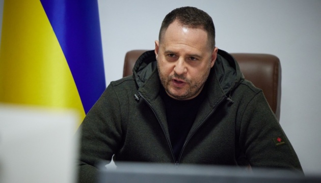 The head of the Ukrainian President’s Office, Andriy Yermak