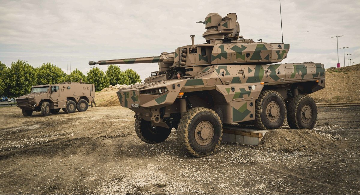 Griffon and Jaguar armored vehicles from Scorpion program
