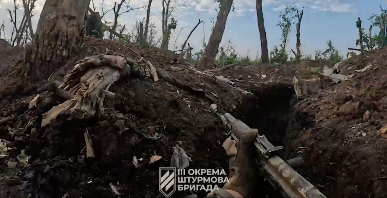 Screenshot from the video shot by the soldiers from 3rd Assault Brigade of AFU