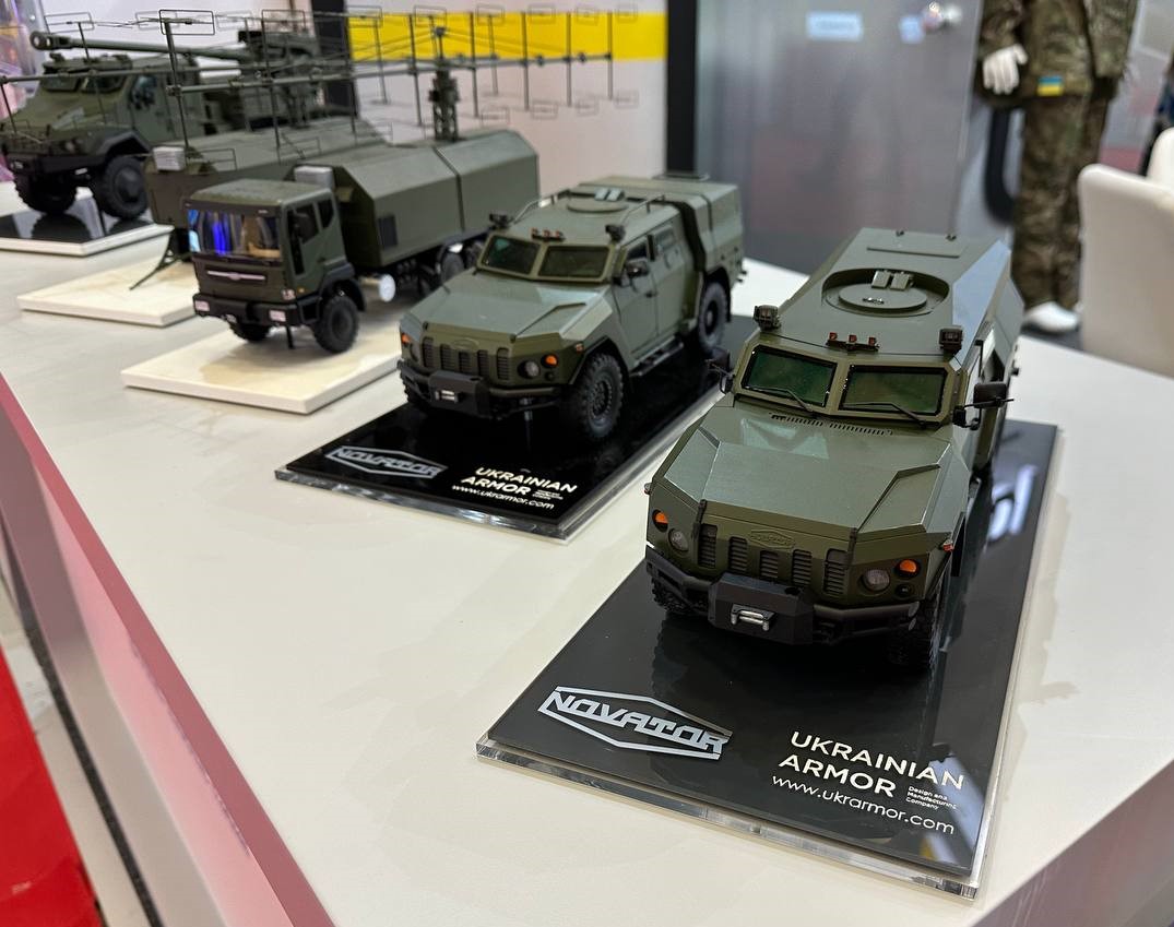 New modification of the Novator vehicle represented in a scale model from LLC Ukrainian Armor. First real vehicles are already in service
