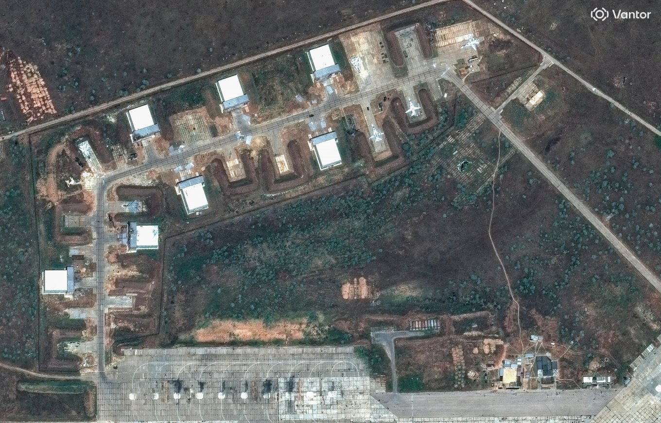 Satellite Images Reveal How Ukrainian Drones Breach russia's New Concrete Aircraft Shelters to Destroy Fighter Jets Inside