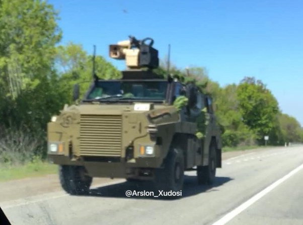 A Bushmaster MRAP in use by Ukrainian forces, Defense Express