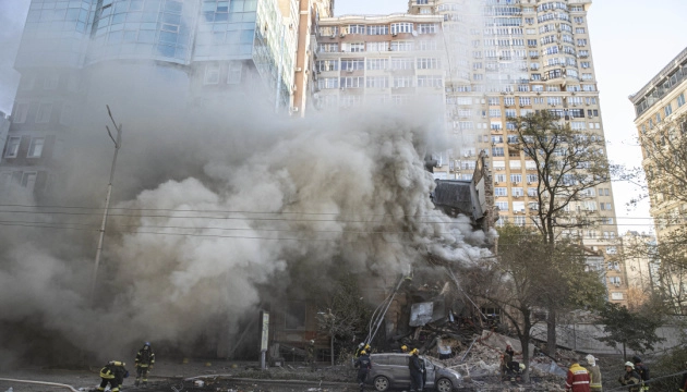 A collapsed residential building after russia's Shahed-136 strike, Ukrainian Armed Forces Improving in Downing of Iranian-Made Drones – Now Defenders Destroy 85% of the UAVs, Defense Express