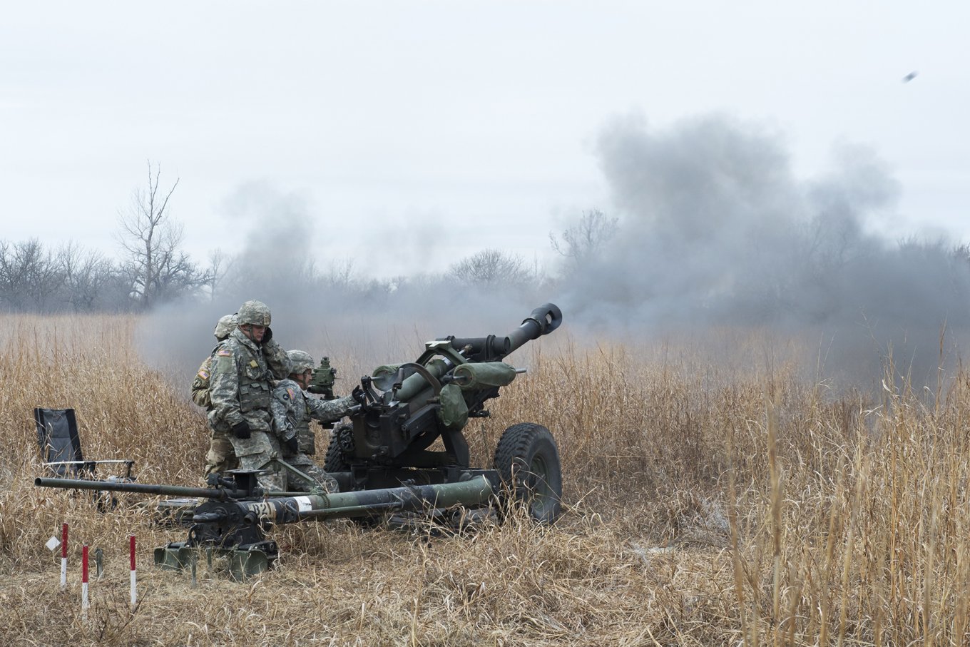 US Sending Ukraine Another $400M in New Security Aid Providing anti-UAV Machine Guns, Ammunition for HIMARS, NASAMS and More, The M119 105 mm howitzer, Defense Express