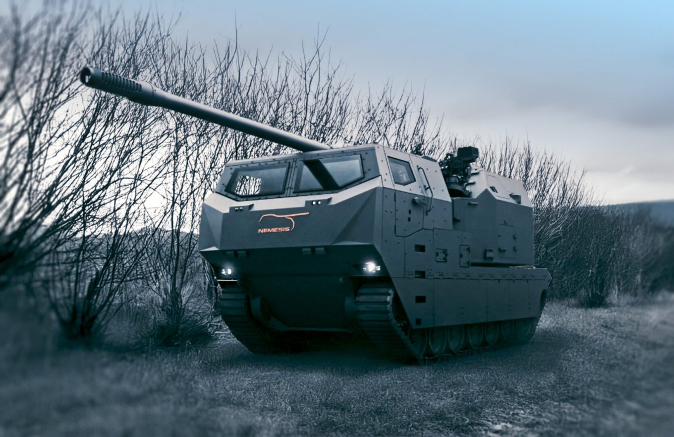 Illustrative render of the NEMESIS self-propelled artillery system by KNDS / Defense Express / DONAR Becomes NEMESIS: KNDS Hopes New Name Will End 16-Year Drought
