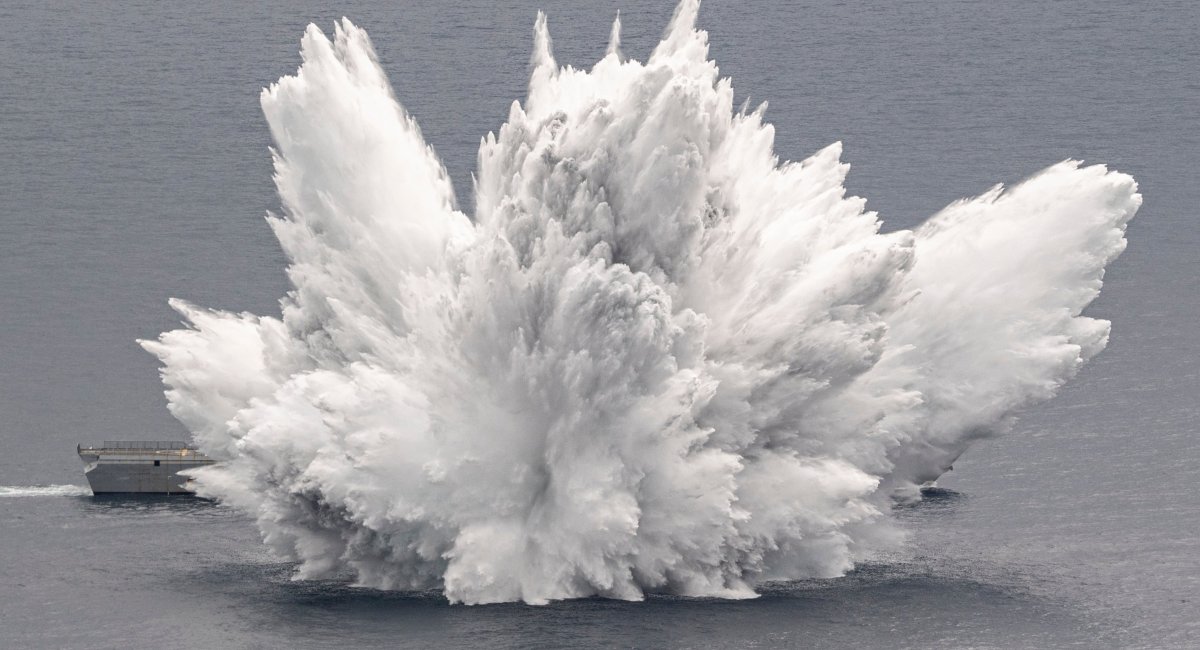 French Navy Inspired by russia, Adopts FPV Drones for Naval Defense, Naval mine explosion near the French Navy frigate Courbet