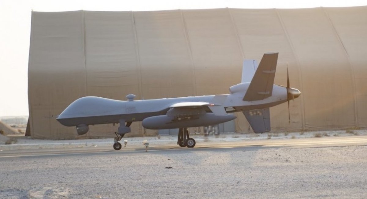 Illustrative photo of MQ-9 Reaper at base in Kuwait