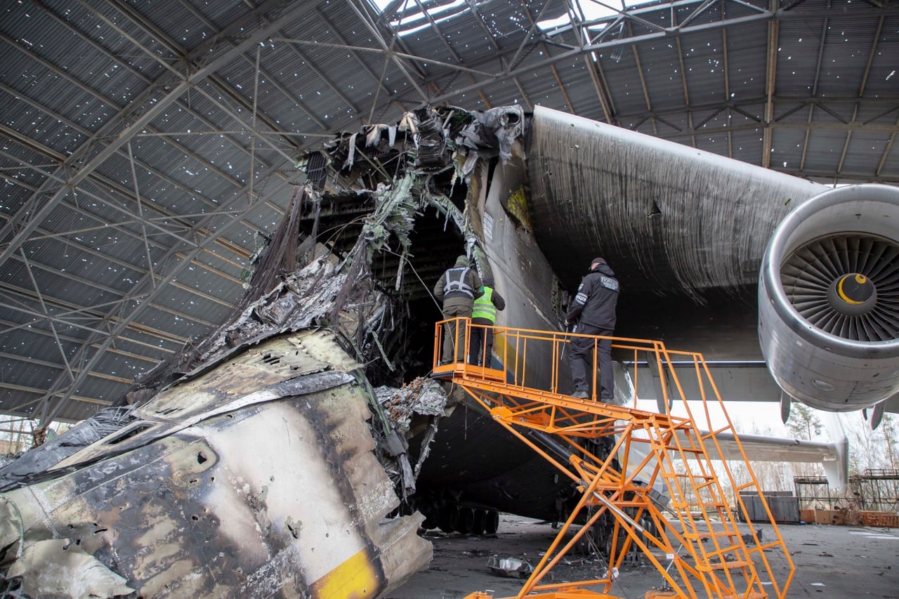 An-225 Mriia, destroyed by the russian occupation forces in the Kyiv Region