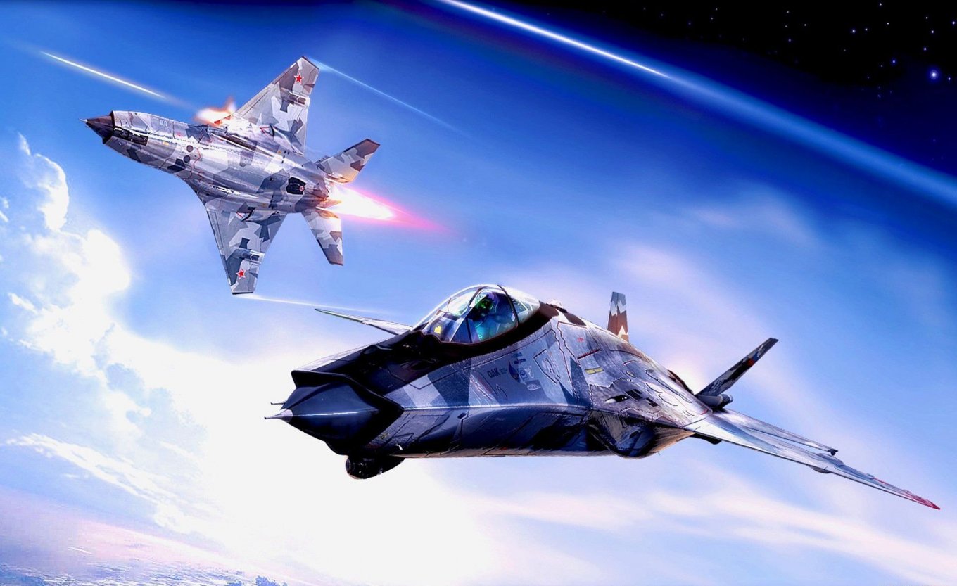 One of the artistic renderings of the MiG-41 interceptor