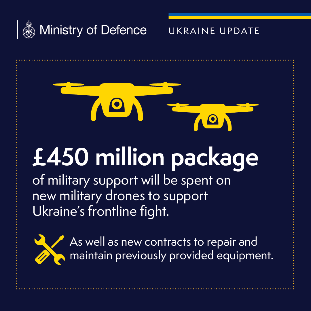 Defense Express The UK Announces Fresh £450 Million Defense Package for Ukraine with Focus on Equipment Repair and Drone Warfare