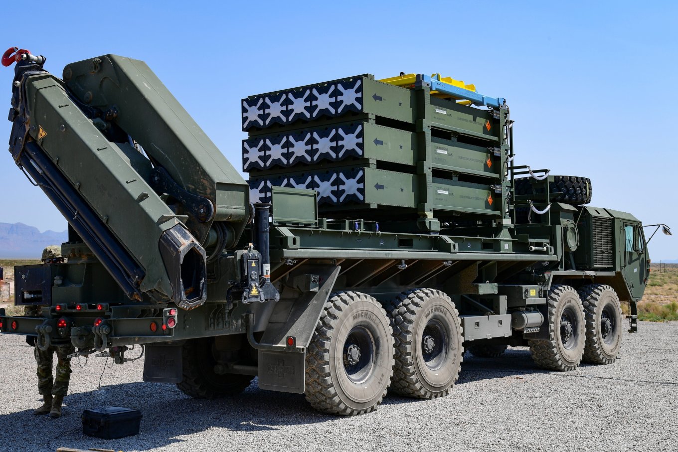 Iron Dome launcher in a version for U.S.