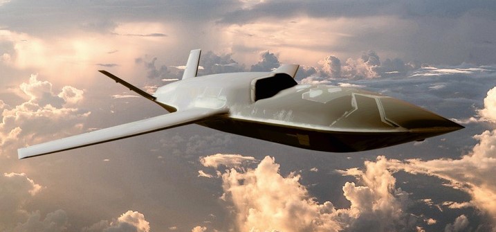 Illustrative render of the YFQ-42 drone / Defense Express / U.S. Air Force Introduced the First Generation of Unmanned Fighter Jets: YFQ-42A and YFQ-44A