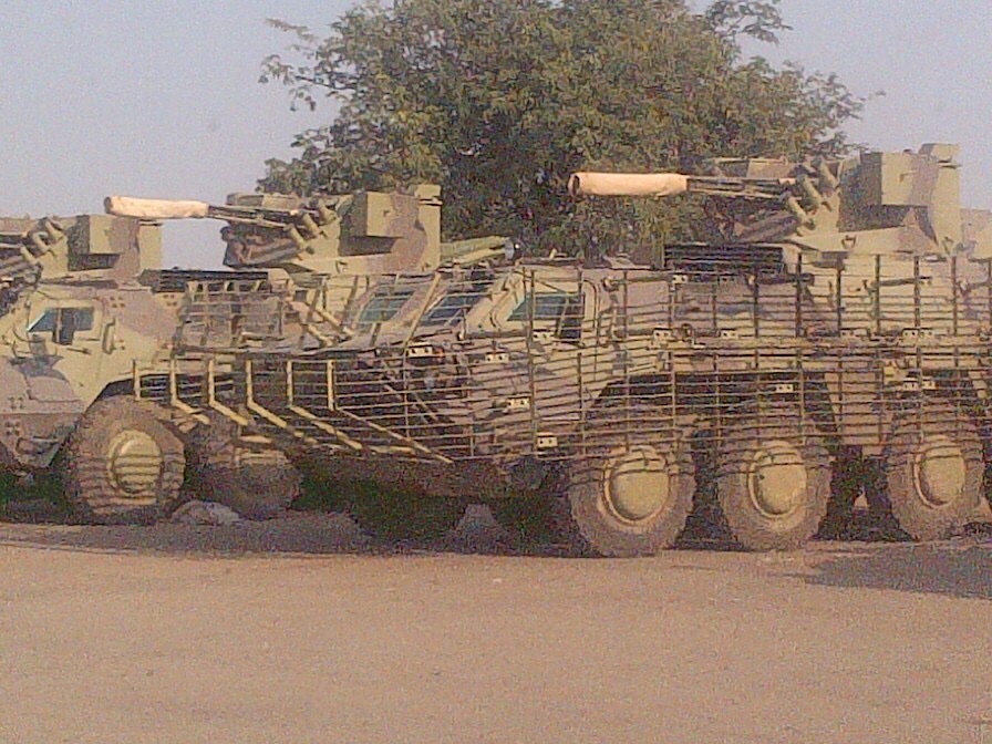 BTR-4EN in Nigeria in 2014 shortly after arrival