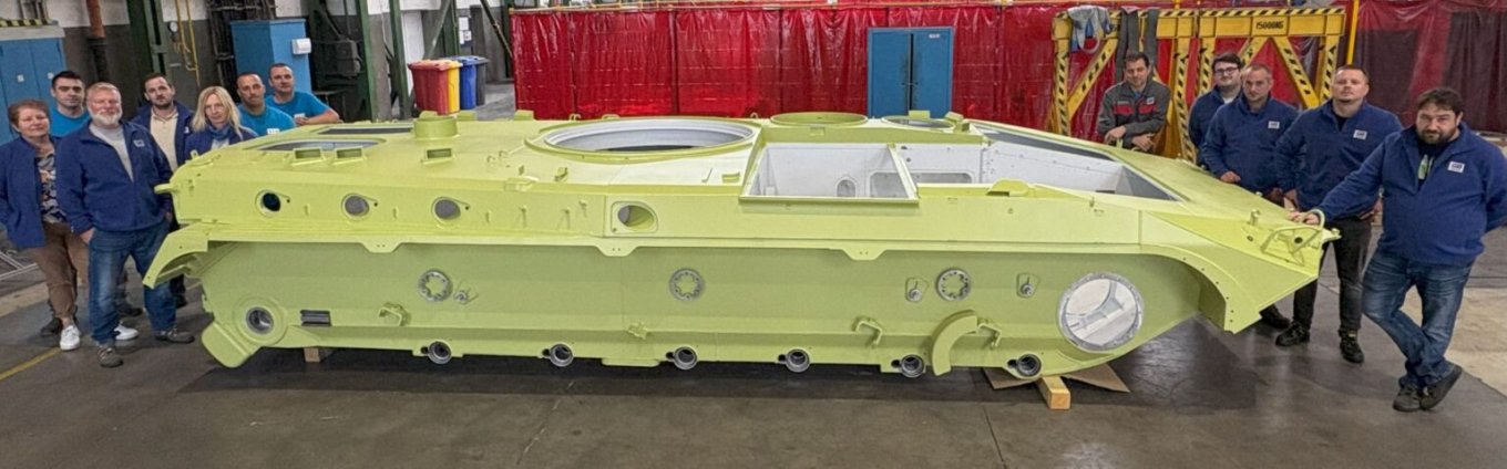 Slovakia-manufactured BMP-1 hull prototype / Photo credit: STV Machinery