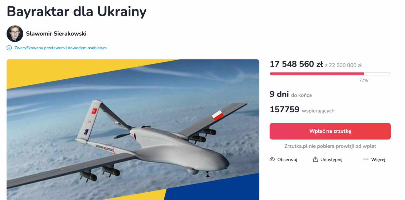 Canadian Organization UhelpUkraine to Raise Money to Buy Bayraktar For Ukraine, Defense Express, war in Ukraine, Russian-Ukrainian war