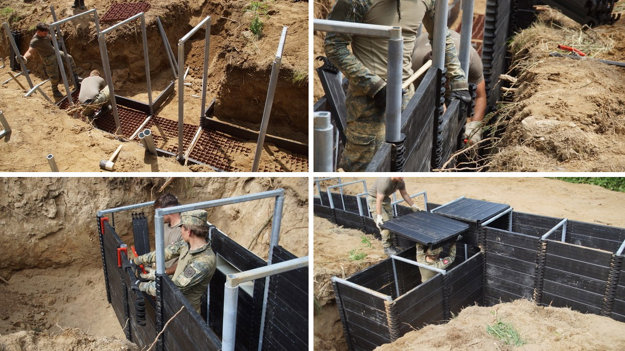 ROM Trench System during exercises in Austria