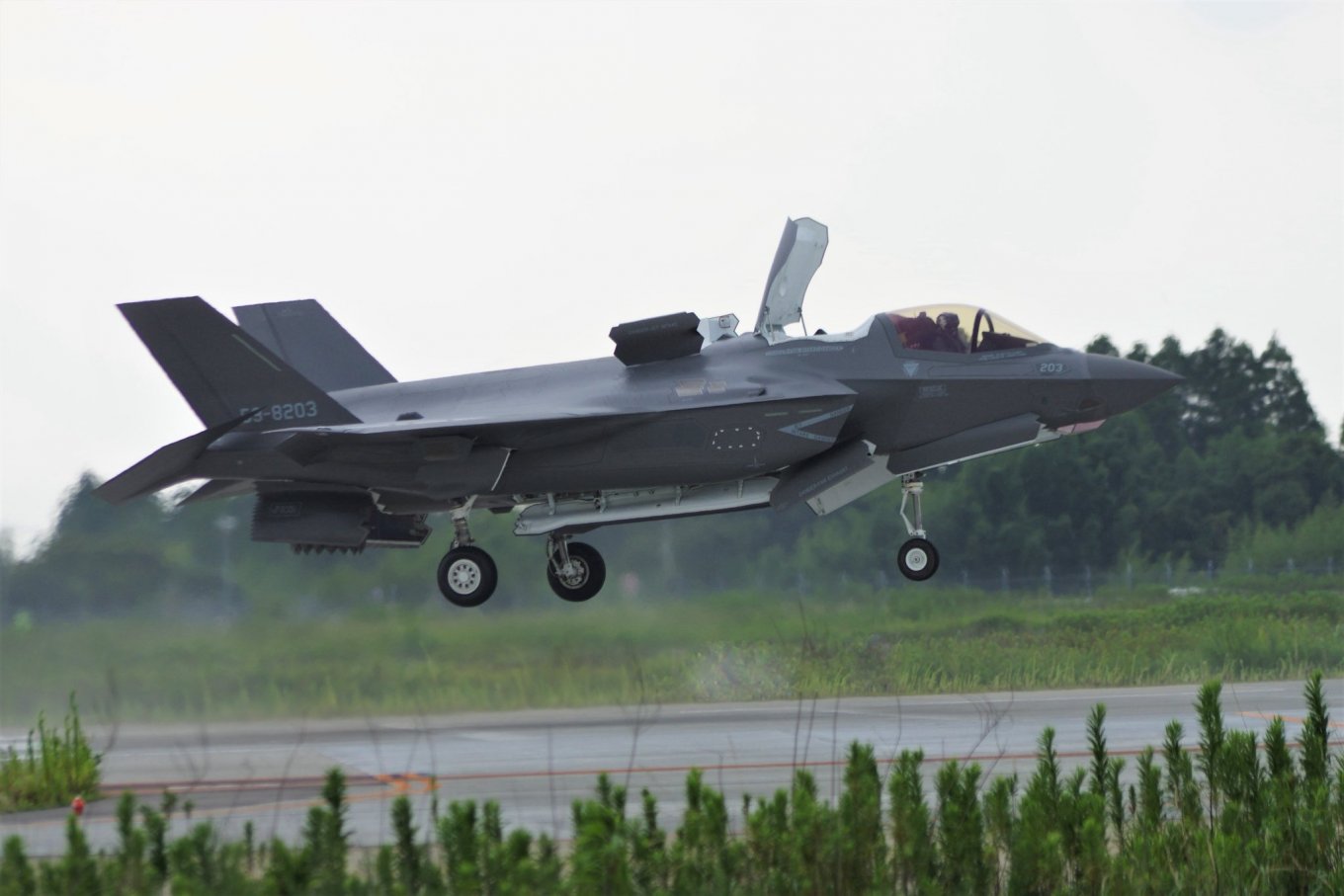 JASDF F-35B 5th generation carrier-based light multirole fighter, For the First Time Since 1945, Japan Restores Carrier-Based Fighter Fleet With Arrival of First Three F-35Bs