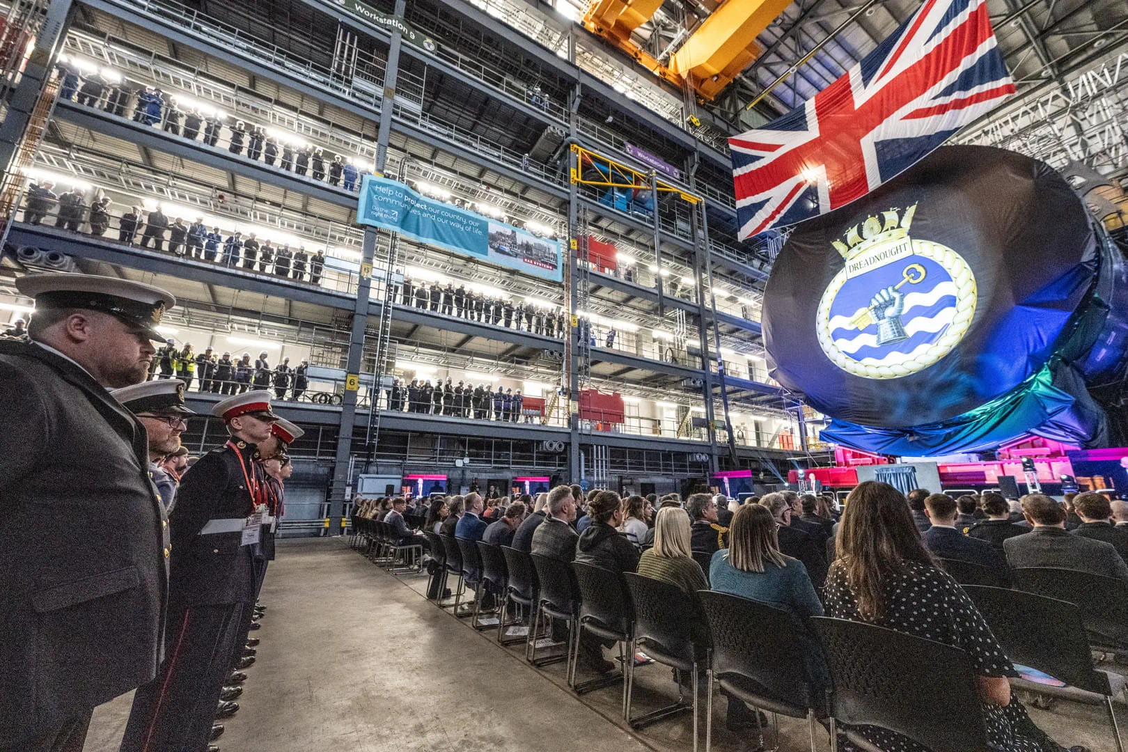 HMS Dreadnought keel laying ceremony / Defense Express / UK Laid the Keel of Its Largest Submarine-to-Be, the HMS Dreadnought