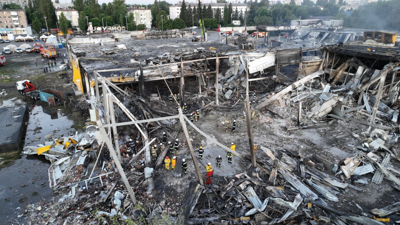 Remains of a shopping center near Kremenchuk, Ukraine's Commander-in-Chief, Russia Fired Over 130 missiles at Ukraine in Past 4 Days, Defense Express