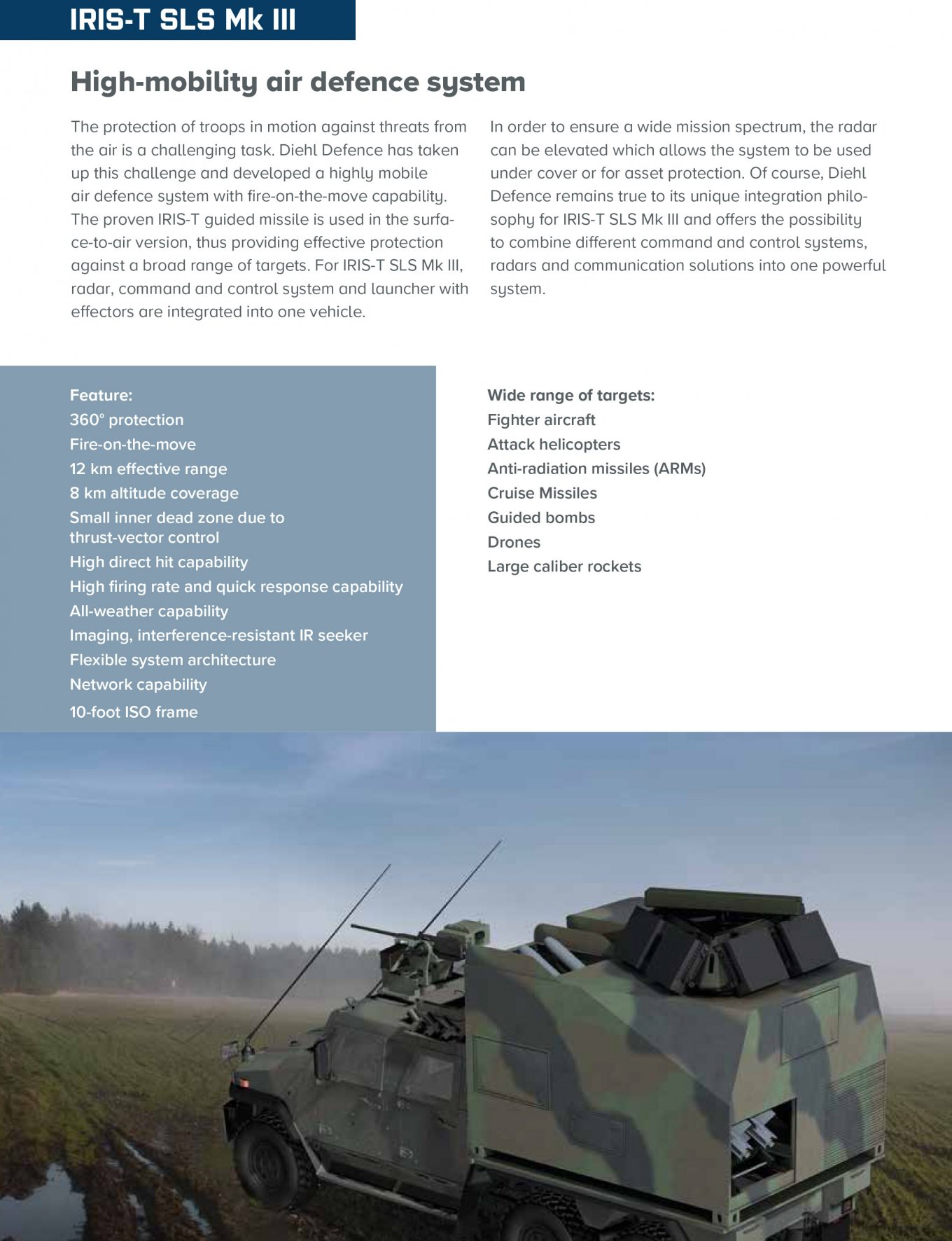 IRIS-T SLS Mk III from the Diehl Defense product catalog, Germany Specifies the Weapons It Is Transferring to Ukraine in Record Aid Package Worth €2.7 bin, Defense Express