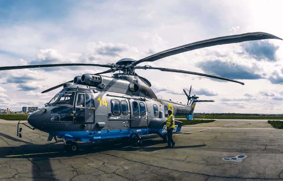 Helicopter H-225 Super Puma, tail number 14 / Defense Express / Ukraine to Repair Airbus Helicopters Locally After Confrontation Over russian Titanium