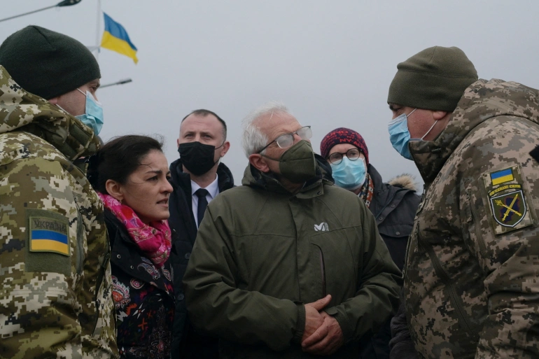 EU High Representative Josep Borrell in Ukraine