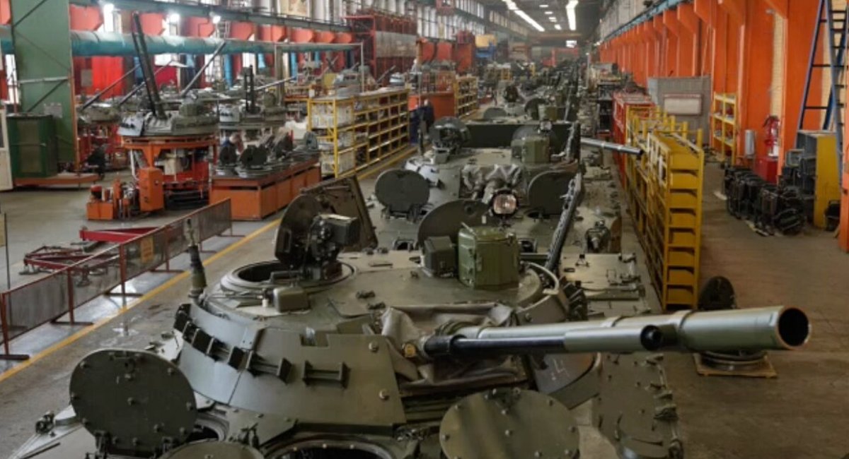 Conveyor for the production of BMP-3 and BMD-4M at the facilities of the russian Kurganmashzavod