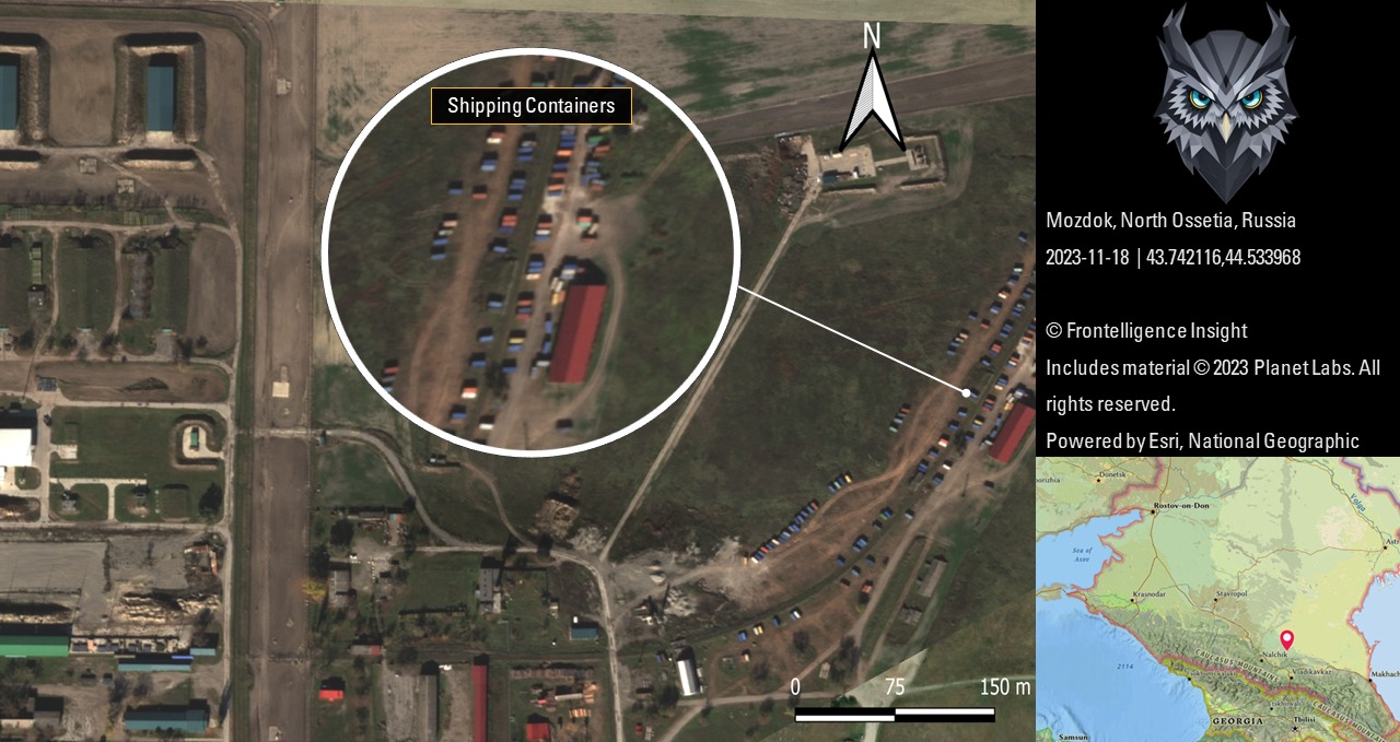 Ammunition depot in Mozdok / North Korea–russia Ammunition Supply Routes and Main Depots Analyzed