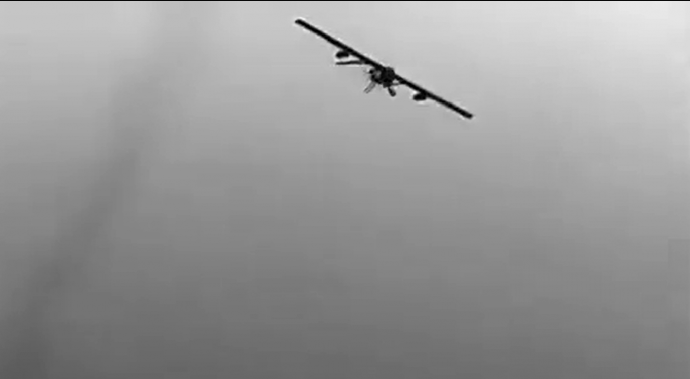 FP-1/2 captured by a russian thermal imaging camera following the rocket launch  / Open source photo