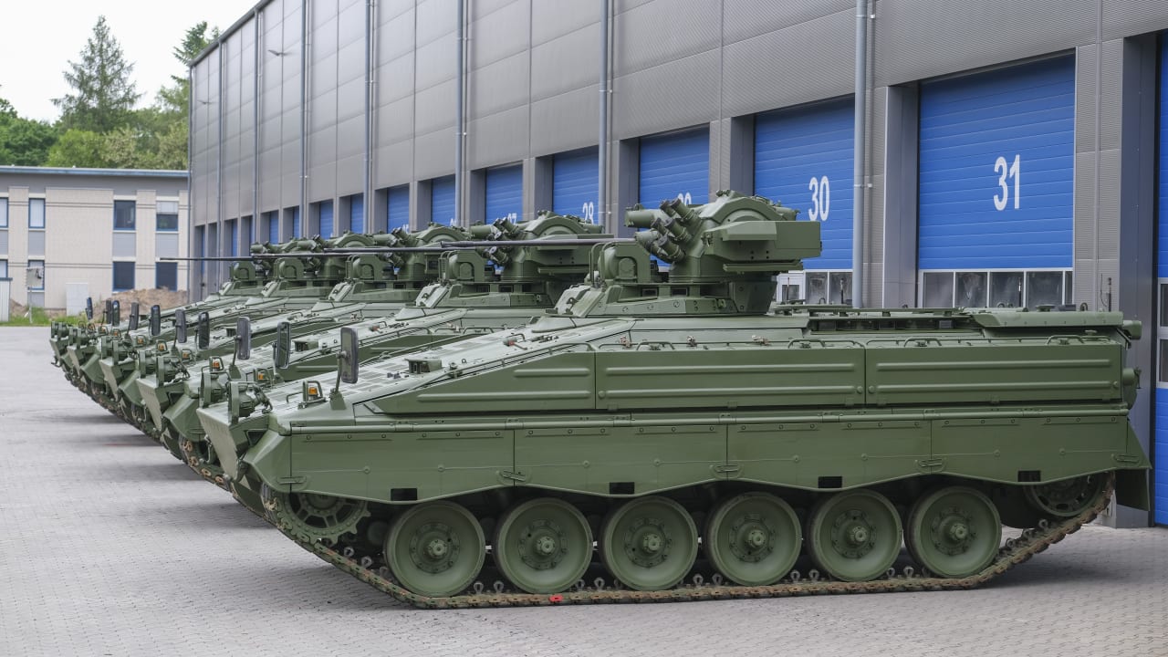 The newly repaired Marders at a Rheinmetall plant / German Rheinmetall Concern Ready to Provide Marder IFVs to Ukraine